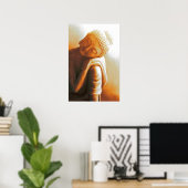 rustende Boeddha II Poster (Thuiskantoor)