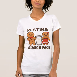 Rustende Chagrijnige Gezicht – Gingerbread Dunk Du T-shirt