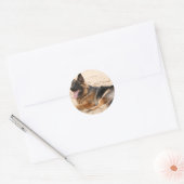 rustende duitse herdershond Sticker (Envelop)