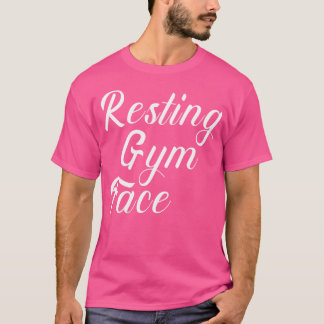 Rustende Gym Gezicht Workout Gym Dag Gewicht Ophef T-shirt
