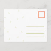 Rustende heks gezicht modieuze vrouw briefkaart (Achterkant)