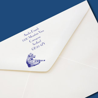 Rustende Jaguar Gepersonaliseerd Huisadres Zelfinktende Stempel