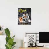 Rustende Tijger Poster (Thuiskantoor)