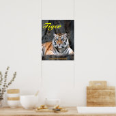 Rustende Tijger Poster (Keuken)