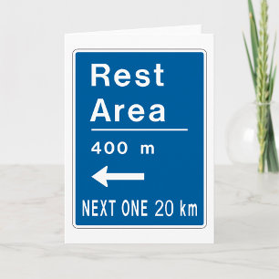 Rustgebied 400m links verkeersbord kaart