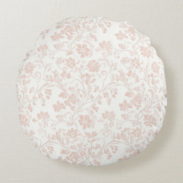 Rustgevende gedempte abrikoos trendy kleur rond ku rond kussen