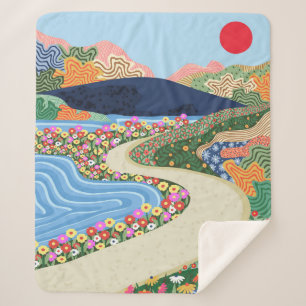 rustgevende horizon sherpa deken