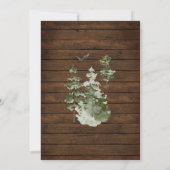 Rusti Hout Winter Dier Jingle & Mingle Bos Kaart (Achterkant)