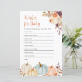 Rusti Oranje Pumpkin Floral wil Baby (Staand voorkant)