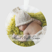 Rustic 1st Xmas New Mom & Dad Milestone Photo (devant)