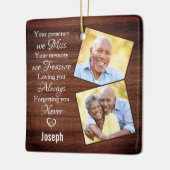 Rustic 2 Fotosympathie Memorials Keepomwille Keramisch Ornament (Links)