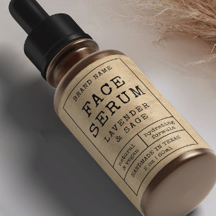 Rustic 2 OZ 60ml Cosmetische Fles Label