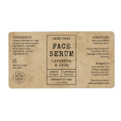 Rustic 2 OZ 60ml Cosmetische Fles Label (Voorkant)