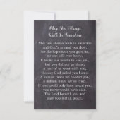 Rustic 3.5 x 5 Memorial Photo Funeral Prayer Kaart (Achterkant)