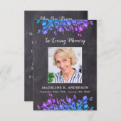 Rustic 3.5 x 5 Memorial Photo Funeral Prayer Kaart (Voorkant / Achterkant)