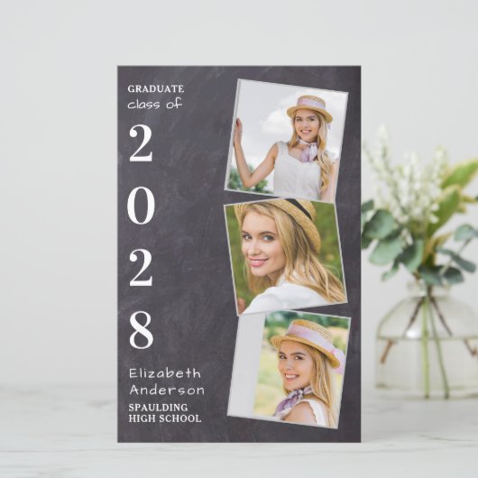 Rustic 3 Aankondiging van het Afstuderen van het F (Staand voorkant)