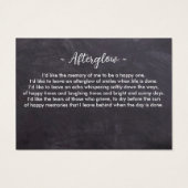 Rustic 3 Foto Memorial Funeral Prayer Kaart (Achterkant)