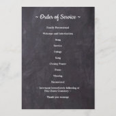 Rustic 3 Fotoherdenkingsorde van dienst begrafenis Programma (Achterkant)