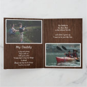 Rustic 4 Foto Vaderdag Kaart van Admiring Son (Binnen)