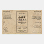 Rustic  4 OZ 120ml Cosmetische Fles Label (Voorkant)