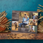 Rustic 5 Foto collage U bent het One Wood Fotoplaat (Zijkant)