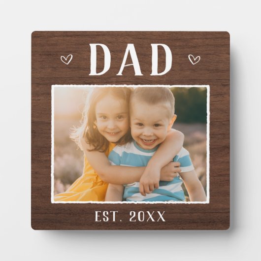 Rustic Aangepast pap Fotoplaat (Voorkant)
