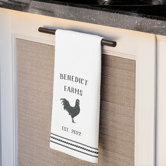 Rustic Aangepaste naam Boerderij Theedoek