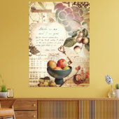Rustic Abide In Me Vruchtbaar Geloof Poster Canvas Afdruk (Insitu (Woonkamer))