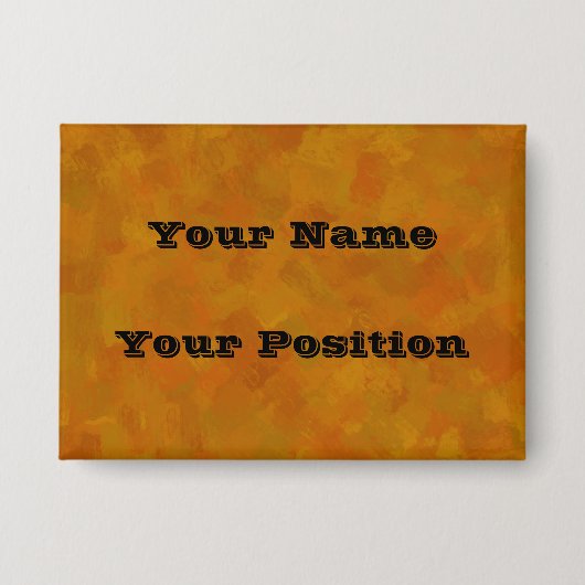 Rustic Abstract Modern Contemporary Geometric Art Button (Voorkant)