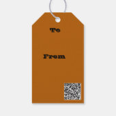 Rustic Abstract Modern Contemporary Geometric Art Cadeaulabel (Achterkant)