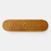 Rustic Abstract Modern Contemporary Geometric Art Skateboard (Horizontaal)