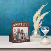 Rustic Abuelito Grandpa Fotoplaat (Insitu)