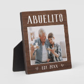 Rustic Abuelito Grandpa Fotoplaat (Voorkant)
