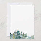 Rustic Adventure Baby shower Invitation Kaart (Achterkant)