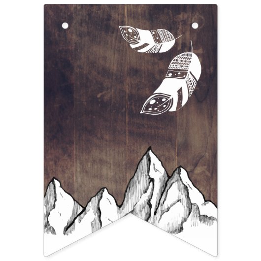 Rustic Adventure genderneutraal babydouche Vlaggetjes (Tweede vlag)