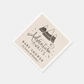 Rustic Adventure Thed Baby shower Napkins Servetten (Hoek)