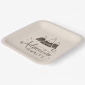 Rustic Adventure Thed Baby shower Papieren Bordje (Gebogen)