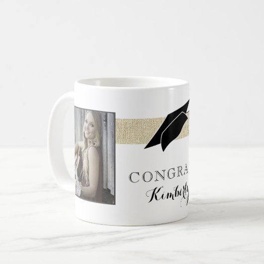 Rustic Afstuderen Afstuderen 2 Foto Koffiemok (Voorkant links)