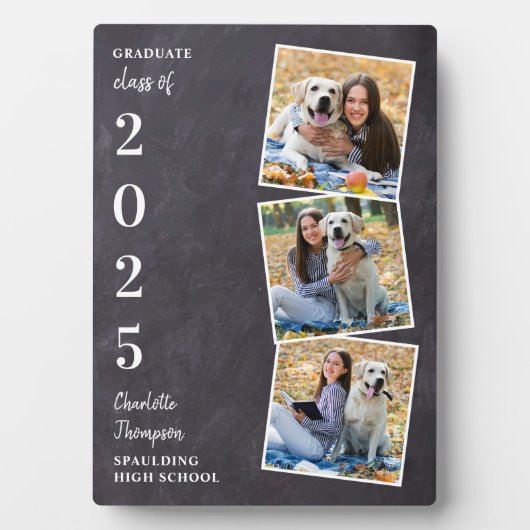 Rustic Afstuderen Keepomwille Photo Collage Fotoplaat (voorkant)