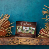 Rustic Afstuderen op maat 3 Foto Afstuderen Fotoplaat (Zijkant)