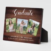 Rustic Afstuderen op maat 3 Foto Afstuderen Fotoplaat (Zijkant)