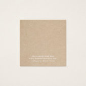 Rustic Ajouter Votre Logo Carte De Porte-oreilles (Dos)