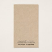 Rustic Ajouter Votre Logo Carte De Porte-oreilles (Dos)