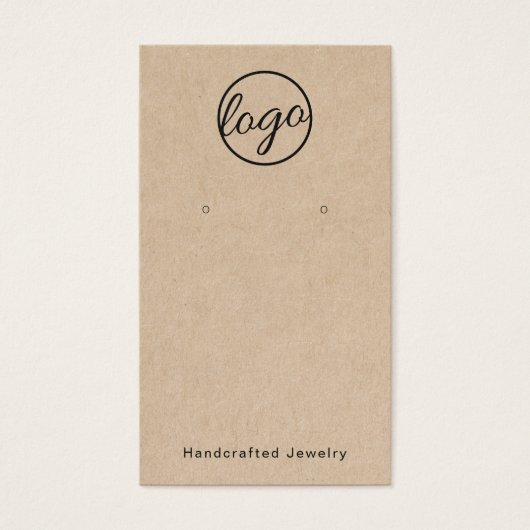 Rustic Ajouter Votre Logo Carte De Porte-oreilles (Devant)