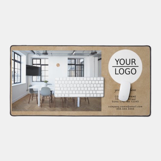 Rustic Ajouter votre logo Custom Text Photo Compan (Clavier et souris)