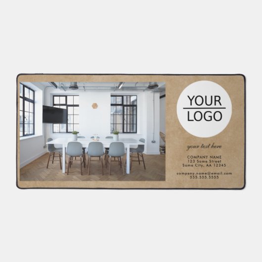 Rustic Ajouter votre logo Custom Text Photo Compan (Recto)