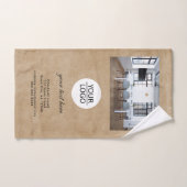 Rustic Ajouter votre logo Promotion de texte perso (Serviette à main)