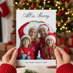 Rustic All Est Une Carte De Voeux Vacances En Fami