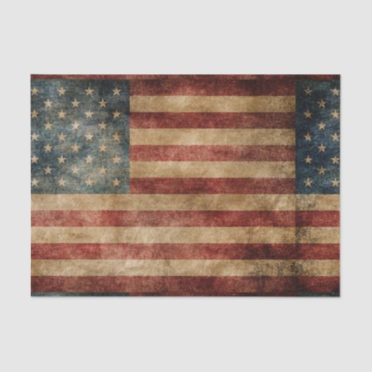 rustic americana , usa flag , grunge ,  , traditie tissuepapier (Voorkant)