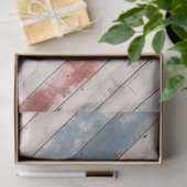 Rustic Americana Wood Plank  Tissuepapier (Geschenk)